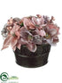 Silk Plants Direct Hydrangea, Rose, Poinsettia, Magnolia, Pine Cone - Pink Lavender - Pack of 2