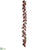 Plastic Pine Cone, Berry Garland - Brown Red - Pack of 2