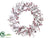 Pine Wreath - White Red - Pack of 2