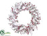 Silk Plants Direct Pine Wreath - White Red - Pack of 2
