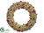 Leaf Wreath - Green Red - Pack of 1