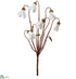 Silk Plants Direct Cyclamen Bud Bush - White - Pack of 12