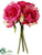 Glitter Rose Bouquet - Cerise - Pack of 12