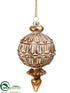 Silk Plants Direct Finial Ornament - Gold Antique - Pack of 12