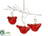 Silk Plants Direct Cardinal Ornament - Red - Pack of 6