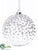 Ball Ornament - Clear White - Pack of 2