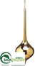 Silk Plants Direct Finial Ornament - Gold - Pack of 6