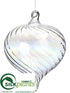 Silk Plants Direct Onion Ornament - Clear - Pack of 6