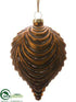 Silk Plants Direct Finial Ornament - Copper - Pack of 12