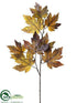 Silk Plants Direct Maple Leaf Spray - Brown Ice - Pack of 12