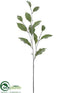 Silk Plants Direct Laurel Leaf Spray - Green Gray - Pack of 12