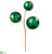 Sequin Ball Pick - Green - Pack of 12
