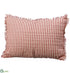 Silk Plants Direct Stripe Pillow - Red White - Pack of 4