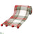 Plaid Tree Scarf With Bell - Green Red - Pack of 6