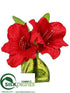 Silk Plants Direct Amaryllis - Red - Pack of 6