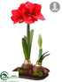 Silk Plants Direct Amaryllis - Red - Pack of 2