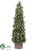 Berry Leaf Topiary - Green Snow - Pack of 1