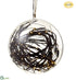 Silk Plants Direct Ball Ornament With Light - Clear - Pack of 2
