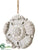 Flower Ornament - Whitewashed - Pack of 12
