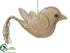 Silk Plants Direct Bird Ornament - Natural Snow - Pack of 12