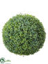Silk Plants Direct Sedum Ball Ornament - Green Two Tone - Pack of 4