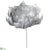 Feather Peony Pick - Silver - Pack of 4