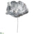 Feather Peony Pick - Silver - Pack of 8