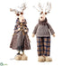 Silk Plants Direct Mr. And Mrs. Reindeer - Gray Blue - Pack of 3