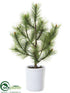 Silk Plants Direct Pine Tree - Green - Pack of 4