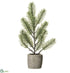 Silk Plants Direct Pine Tree - Green Gray - Pack of 6
