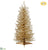 Battery Operated Tinsel Tree - Gold Silver - Pack of 6