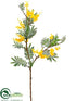 Silk Plants Direct Mimosa Spray - Yellow - Pack of 4