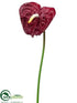 Silk Plants Direct Small Anthurium Spray - Red - Pack of 12