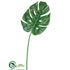 Silk Plants Direct Split Philodendron Leaf Spray - Green - Pack of 6