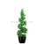 Silk Plants Direct Mini Cypress Spiral Tree - Green - Pack of 2