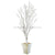 Silk Plants Direct White Winter Tree - White - Pack of 2