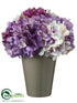 Silk Plants Direct Hydrangea - Purple Lavender - Pack of 6