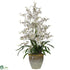 Silk Plants Direct Triple Dancing Lady - White - Pack of 1
