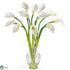 Silk Plants Direct Calla Lily - White - Pack of 1