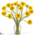Silk Plants Direct Gerber Daisy Liquid Illusion - Yellow - Pack of 1