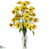 Silk Plants Direct Cosmos - Yellow - Pack of 1