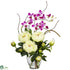 Silk Plants Direct Peony & Orchid - White - Pack of 1