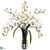 Silk Plants Direct Cymbidium Orchid - White - Pack of 1