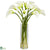 Silk Plants Direct Mini Calla Lily - Cream - Pack of 1