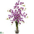 Silk Plants Direct Dendrobium - Purple - Pack of 1