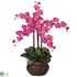 Silk Plants Direct Phalaenopsis - Dark Pink - Pack of 1