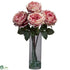 Silk Plants Direct Fancy Rose - Pink - Pack of 1