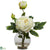 Silk Plants Direct Peony - White - Pack of 1