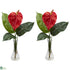 Silk Plants Direct Anthurium - Red - Pack of 2