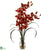 Silk Plants Direct Cymbidium Orchid - Burgundy - Pack of 1